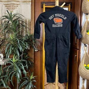 GAP Hot Wheels 4T Jumpsuit Racing Mechanic Coveralls Black Pit Crew Outfit Kids